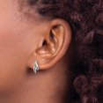 thumbnail image 3 of 925 Sterling Silver Diamond Earrings, 3 of 11