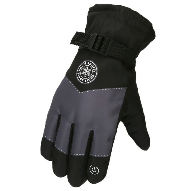 PMVFHDE Ski Gloves Adults Unisex Winter Warm Windproof Outdoor Snowboarding Riding Glove