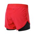 thumbnail image 1 of MUJERES MUJERES 2-EN-1 QUE Corren Pantalones Cortos de Secado Rápido Ejercio de Abrenamiento Acto Activo Pantalones Pantalones Cortos de Trote Con Revestimiento MÁS MÁS, 1 of 7