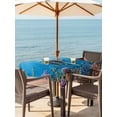 thumbnail image 2 of Outdoor Tablecloth with Umbrella Hole and Zipper, Ocean Diving Elephant Square Table Cloth 54x54 Inch Waterproof Tablecloth, Blue Coastal Coral Fish Marine Life Picnic Table Cover for Patio Camping, 2 of 7