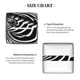 thumbnail image 5 of Yiaed Optical Zebra Illusion Print Tissue Box Cover, PU Leather Decorative Organizer for Tabletop, Bathroom, Car, Office Creative Decorative, 5 of 7