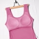 thumbnail image 4 of Camiseta sin mangas de cuello redondo acanalada para mujer, tallas grandes, con relleno incorporado: tejido suave, informal para el verano, XL-XXXL, contorno de pecho 76-102 cm., 4 of 8