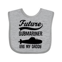 Inktastic Future Submariner Like Daddy Boys or Girls Baby Bib