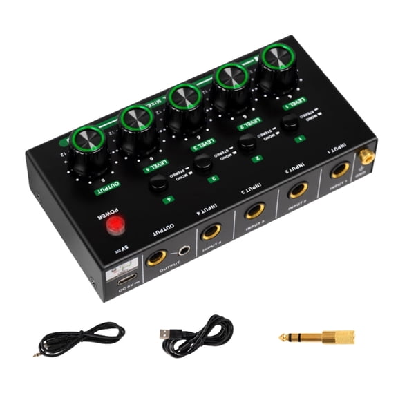 Auditory Mixer Studio Grade with Multiple Source For Musicians Content Creators Lightweighted Design