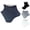 A-navy38, variant on Men's Above-Ankle Socks 4 Pairs Bamboo Fiber Elastic Solid Color Short Silk Stockings Thin Breathable Holiday Hosiery