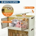 thumbnail image 4 of Sistema de Almacenamiento Apilable 144QT | 3 Niveles con Puertas Magnéticas y Ruedas | Plegable, para Hogar y Recámara, 4 of 17
