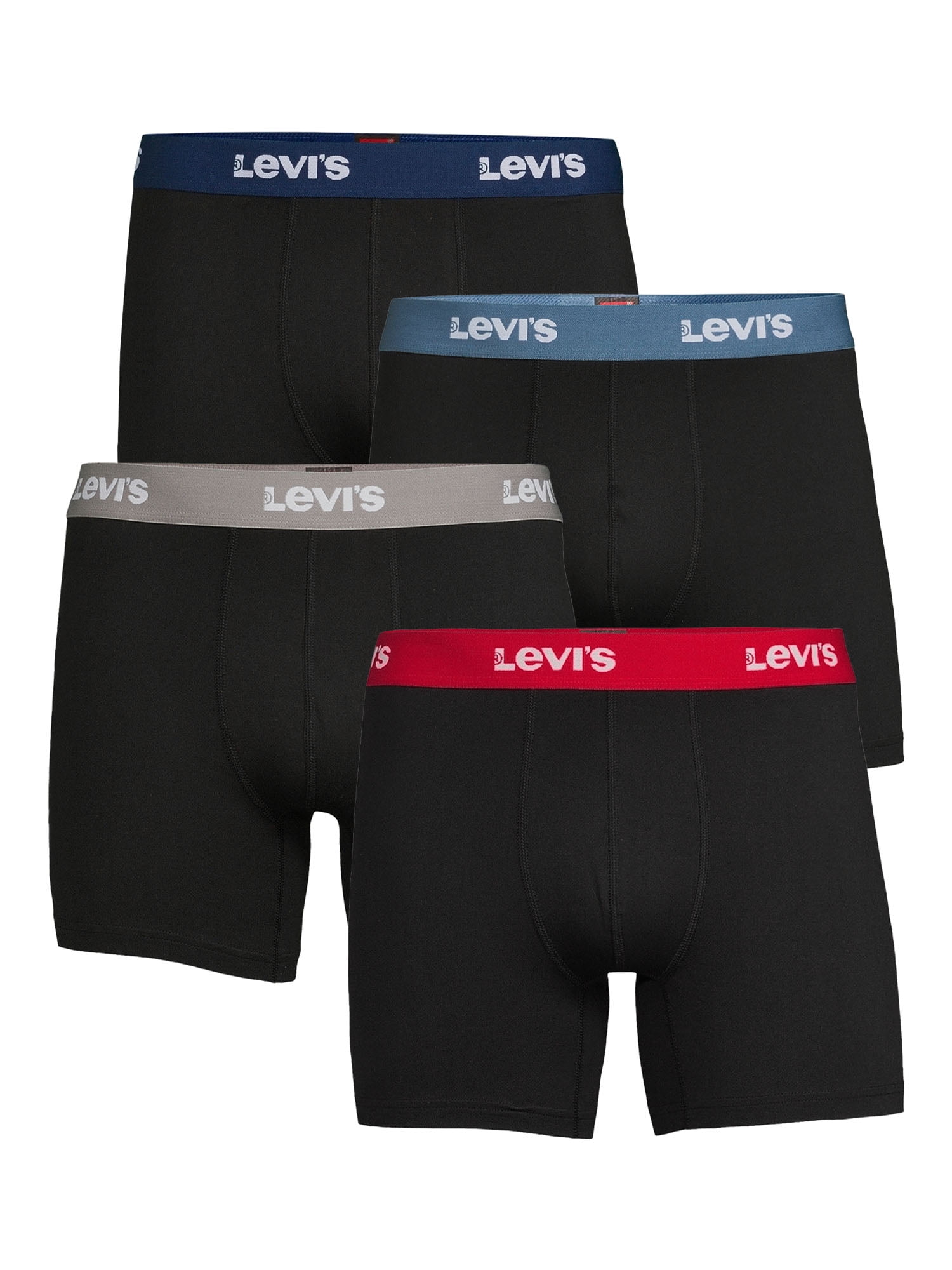 Grof Overleven toevoegen aan Levi's 4-Pack Adult Mens Microfiber Boxer Briefs, Sizes S-XL - Walmart.com