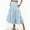 Blue, variant on DuoJiaJ Women’s Summer Flowy Tiered A-Line Maxi Skirt 2026 Fashion Trendy Elastic Waist Pleated Long Beach Skirt Black L