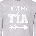 thumbnail image 4 of Inktastic I Love My Tía with Arrow Long Sleeve Youth T-Shirt, 4 of 5