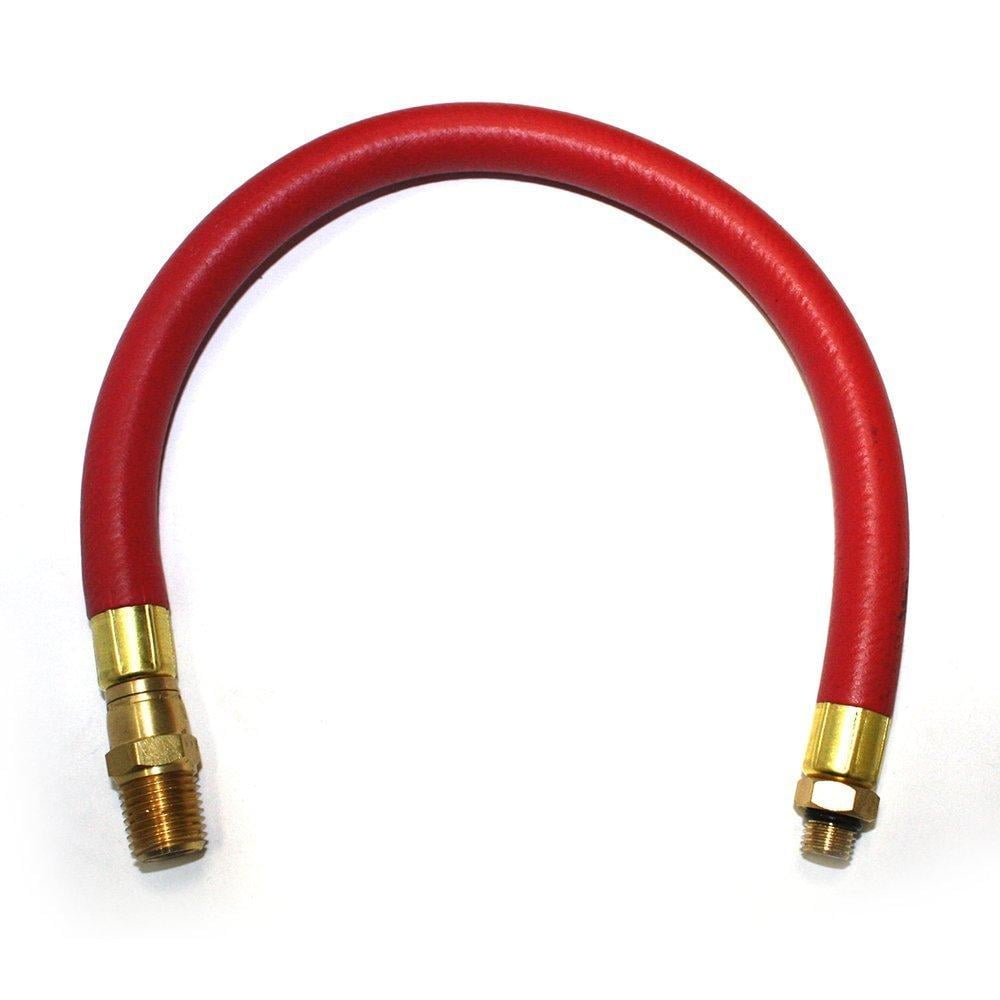 Pneumatic Whip Hose 5' Length 3/4" Hose with In-Line Oiler & CP Fittings 
