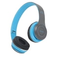 thumbnail image 3 of Auriculares Bluetooth plegables con graves potentes, ergonómicos, inalámbricos, deportivos, para estudiantes, adultos, hogar, oficina, escuela, color azul, 3 of 7