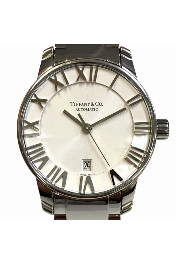 Pre-Owned Tiffany & Co. Atlas Dome Watch, Total Weight 65.6g, Stainless Steel, Automatic...
