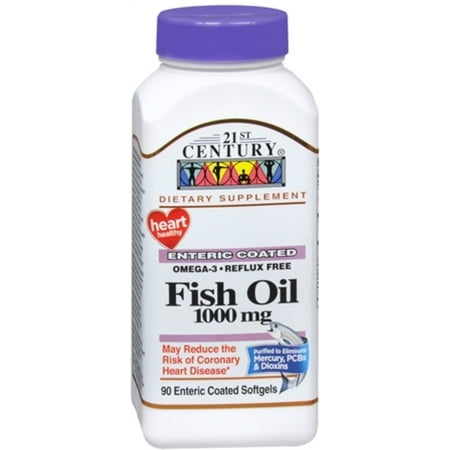 21ST CENTURY oméga-3 huile de poisson 1 000 mg gélules 90 gélules
