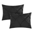 thumbnail image 5 of Chic Home Daya 4 Piece Duvet Cover Set Ruffled Pinch Pleat Design Embellished Zipper Closure Bedding - Decorative Pillow Shams, 5 of 5