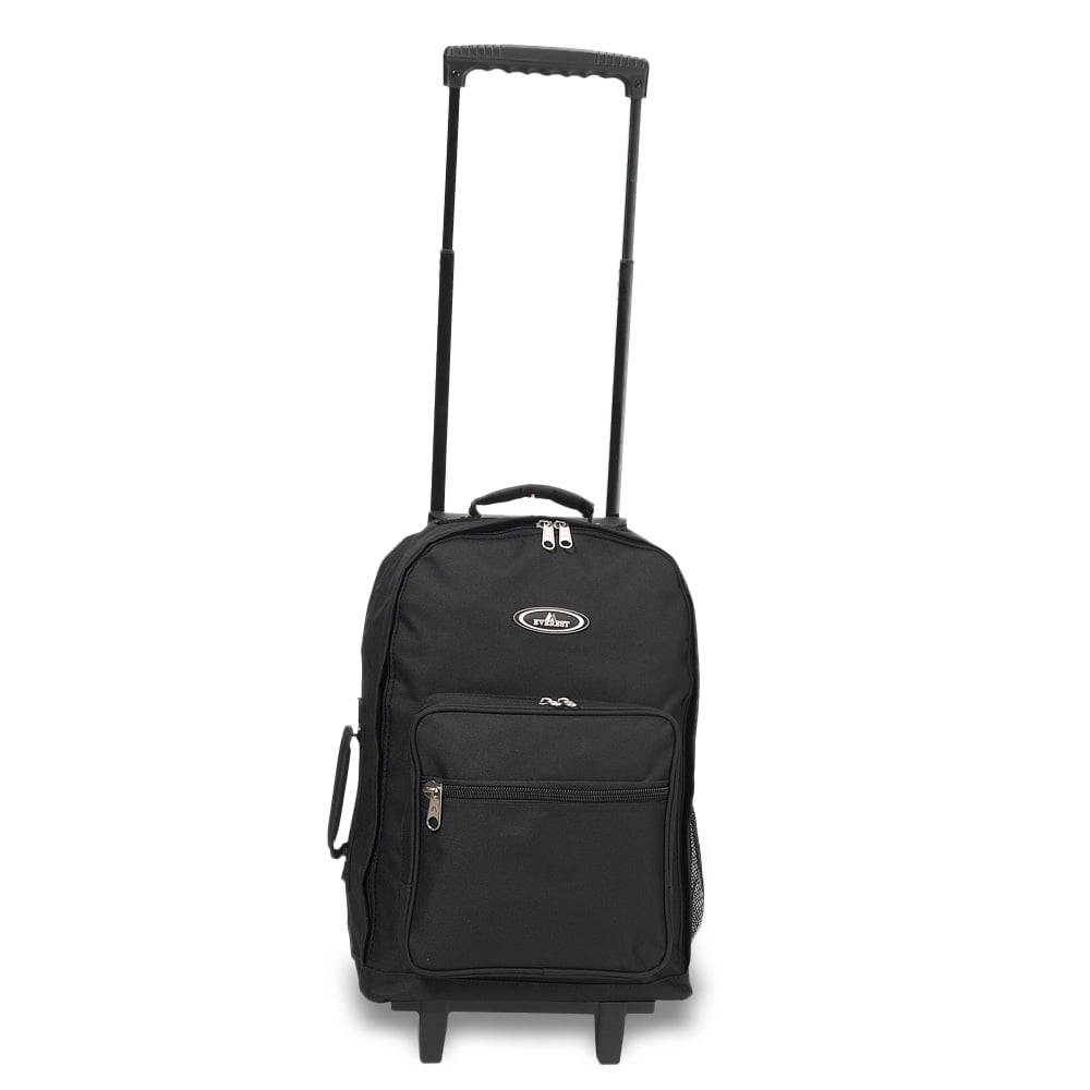 Everest Everest Wheeled Backpack, Black, Standard