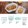 thumbnail image 4 of Bolsas de almacenamiento de alimentos con cierre en la parte superior, plato pequeño, lavanda, silicona, EE.UU., 4 of 9