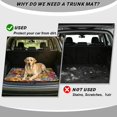 thumbnail image 4 of DISNIMO Trunk Liner for SUV Floral Print Heavy Duty Car Cargo Mat Machine Washable Dog Cargo Cover Suitable for All Season, 4 of 7