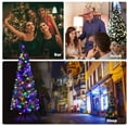 thumbnail image 6 of Topbuy 7.5ft Pencil Christmas Tree Pre-Lit Hinged Artificial Decoration w/ 350 Colorful Lights, 6 of 9