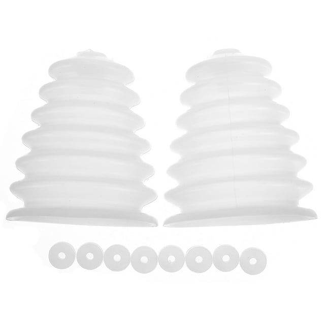 Drill Dust Collector Cover for Electric Tools Protective White Silicone Case Fits Various Drills