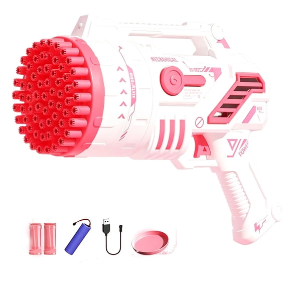 Bubble Machine, Summer Toys Bubble Blaster Maker 69-Hole Handheld Bubble Machine Outdoor Toys Bubble Blaster Maker Blower for Party, Wedding, Birthday Gift, 120ml