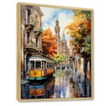 thumbnail image 2 of Designart "Colorful Streets Barcelona, Spain" Cityscapes Floater Framed Canvas Art Print, 2 of 7