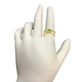 thumbnail image 5 of AoneJewelry 0.85 Carat 6MM Round Peridot and Diamond Ring In 10K Solid Rose, White & Yellow Gold, 5 of 5