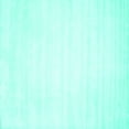 thumbnail image 1 of Ahgly Company Indoor Square Solid Turquoise Blue Modern Area Rugs, 3' Square, 1 of 4