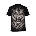 thumbnail image 2 of LAOLIUSN Funny Tiger Printed T-Shirt Animal Graphic Tee Shirt，S-4XL, 2 of 7