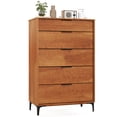 thumbnail image 1 of Gymax 5-Drawer Dresser w/ Interlock System Metal Support Legs & Anti-tipping Kit, 1 of 9