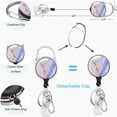 thumbnail image 4 of Clearance Sale!Heavy Duty Badge Holder With Retractable Reel ID Name Tag Worker Badge Carabiner Clip Vertical Card Protector Cover Case For Key Doctor Teacher Women, 4 of 8