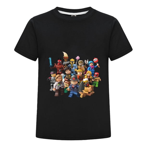 Ropa de Verano Roblox para Niño, Playera Infantil con Diseño de Personajes Populares, Camiseta Gamer para Regalo