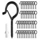 thumbnail image 1 of Ganchos de techo, 40 piezas de ganchos de tornillo para colgar plantas, vasos, luces, utensilios, ganchos, interior y exterior para decoración de festivales, fiestas, diseño de hebilla de seguridad c JAMW Sencillez, 1 of 5