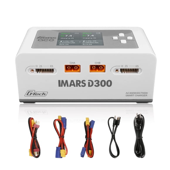 Cargador de baterías Lipo Gens Ace IMARS D300 G-Tech 16A 300W