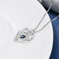 thumbnail image 4 of SOULMEET Gifts for Mom 925 Sterling Silver Love Heart Necklace Jewelry Gift for Women Mom, 4 of 6
