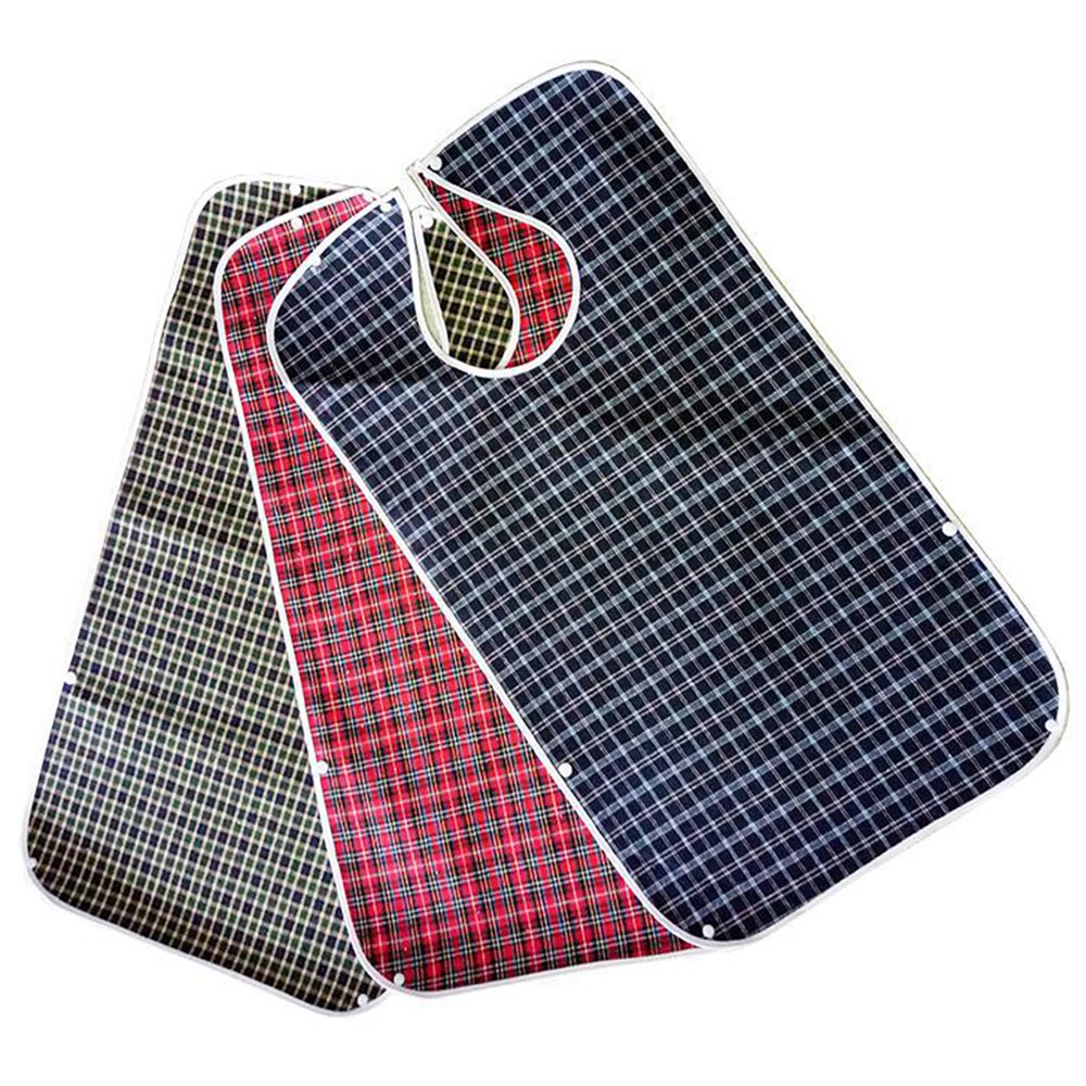 AUST 3PCS Waterproof Washable Adult Eating Bib Cloth Protector