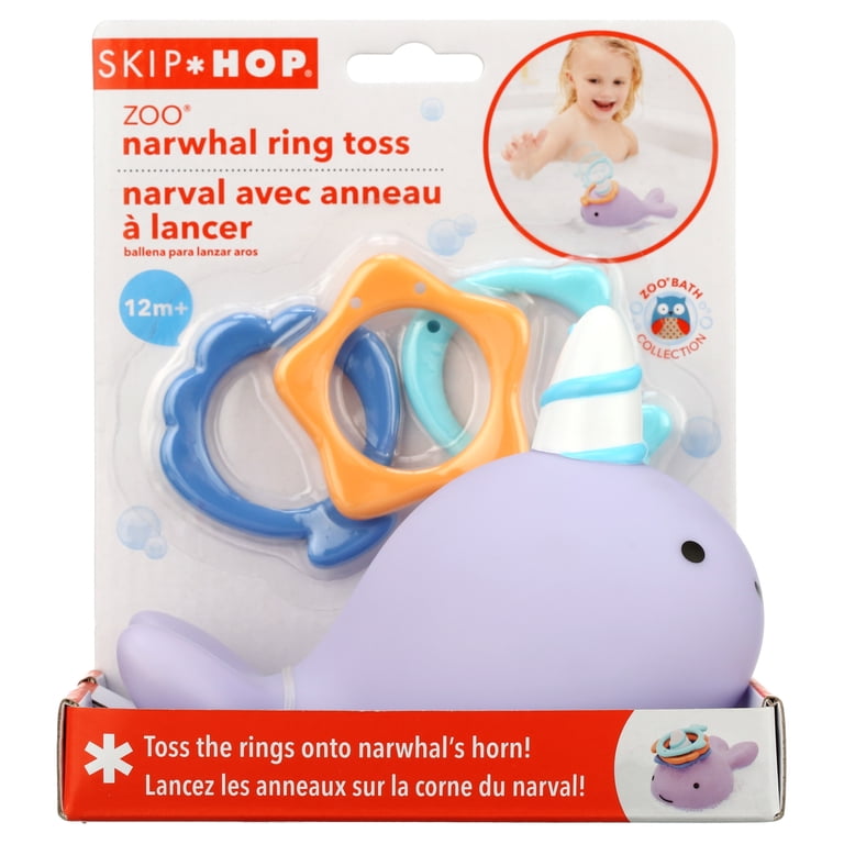 Skip Hop Baby Bath Toy, Zoo Narwhal Ring Toss - Walmart.com