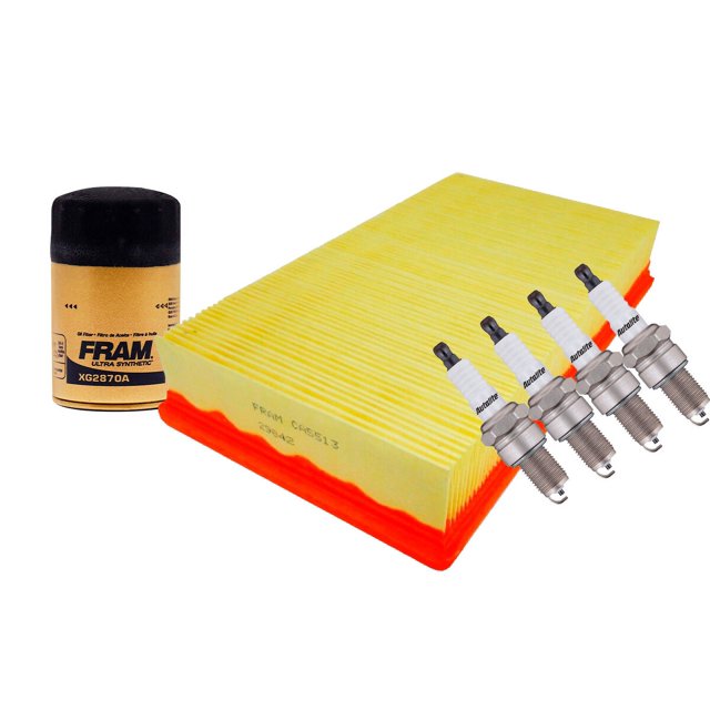 Kit De Bujías Cobre, Filtro De Aire Y Filtro Para Aceite Sintético 6 PIEZAS Afinación Sin Aceite Compatible con Pointer 1998 A 2004 Volkswagen L4 1.8L
