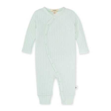 

Burt s Bees Baby Organic Cotton Baby Boy Side Snap Coverall Sizes Newborn-12 Months