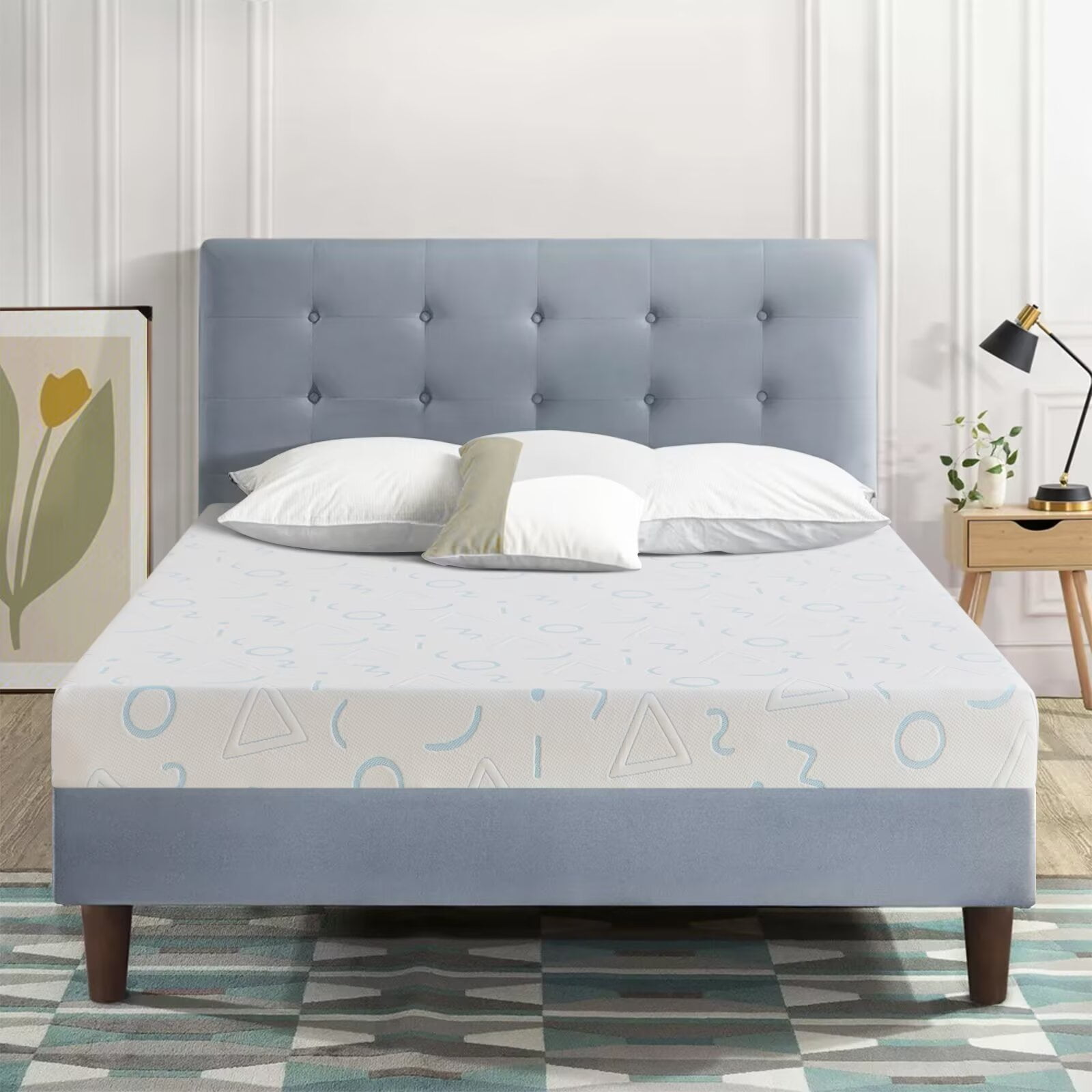 6 Inch Gel Memory Foam Mattress Medium-Firm Mattress for Pressure Relief & Cooler Sleep Mattress for Kid Adults CertiPUR-US Certified Mattress in a Box Full