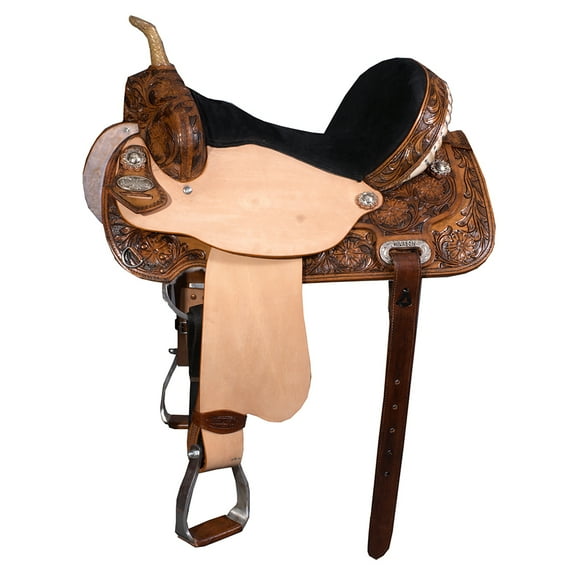 16 In Western Horse Saddle American Leather Flex Trail Barrel Hilason
