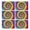 Rainbow Tie Dye, variant on Colorful Tie Dye Mandala Pattern Summer Placemats Table Placemats Set Of 4-Linen Kitchen Washable Placemats Table Mats 11.8"x17.7" Non-Slip Heat Resistant