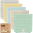 thumbnail image 1 of Paños para eructar KeaBabies Lumi Muslin, paquete de 5 unidades para bebés, niñas y niños, 1 of 9