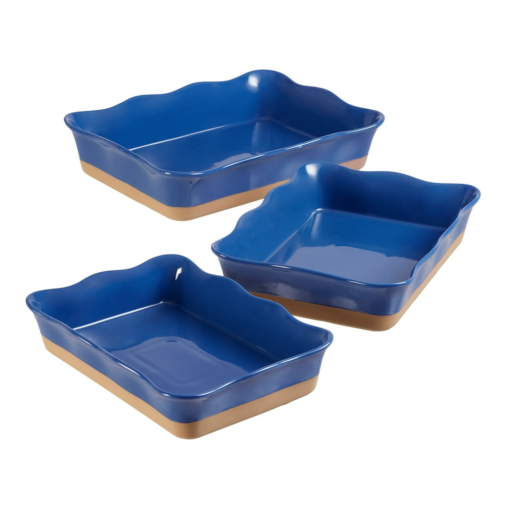 Better Homes & Gardens Ellie Rectangular Casserole Baking Dish, Set of