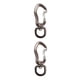 thumbnail image 1 of Greeniant Escalada en roca Montañismo Mosquetón Viajar Hamaca giratoria Ganchos Clips de hebilla a presión portátiles Equipo al aire libre Gris Gris 2piezas Greeniant CBP294722, 1 of 6