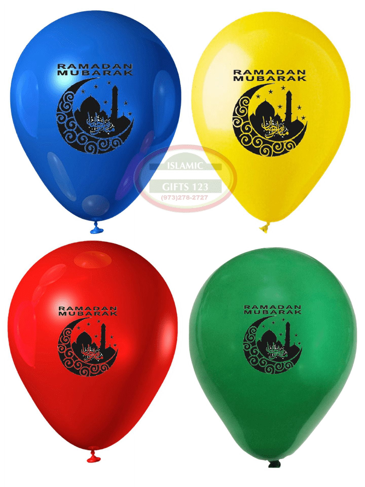 Ramadan Balloons[500 Pack ]Ramadan Decorations Ramadan Mubarak Wall Decoration Eid Favors Ramadan Gifts Islamic Decoration Islamic Gifts 123