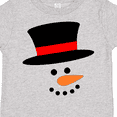 thumbnail image 4 of Inktastic Snowman with Top Hat and Carrot Nose Boys or Girls Toddler T-Shirt, 4 of 5