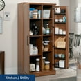 thumbnail image 3 of Sauder Homeplus Storage Cabinet, Sienna Oak Finish, 3 of 12