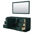 thumbnail image 2 of Wyndham Collection Miranda 66" Wood Single Bathroom Vanity in Green/Nickel Trim, 2 of 5