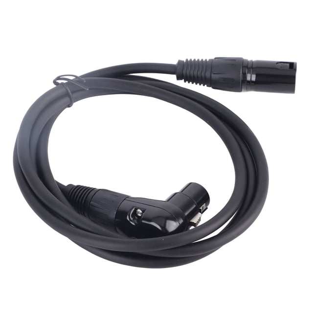 2-Pack XLR Microphone Extension Cable Adapter, XLR Right Angle Female to Straight Male Microphone Connector for Speaker, Recording Studio, Mic Mixer, Audio Interface, Amplifier