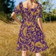 thumbnail image 5 of Vestido de manga corta con perfil de suelo, vestidos elegantes de mujer para boda, vestido elegante, vestido, 5 of 7